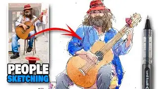 How To Draw PEOPLE Loosely | Easy Step By Step Tutorial for Beginners