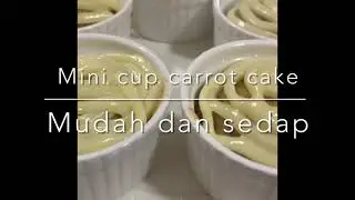 Mini cup carrot cake