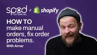 SPOD Tutorials- How to fix issues with a customer order by creating a manual one