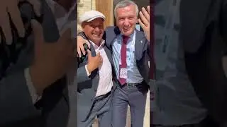 пресс секретарь Азербайджана встретил Армейского друга в Узбекистане