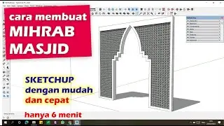 cara buat desain mihrab masjid