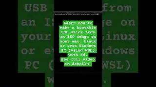 learn how to make a bootable USB stick from an ISO image #shorts #balenaetcher