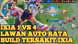 1 vs 4 ixia sekali ulti lawan auto rata mlbb