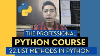 List Methods in Python | Python Tutorial - Day #22