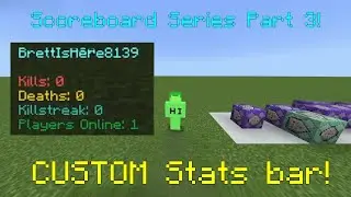 How to make a CUSTOM stats bar in Minecraft Bedrock 1.21!