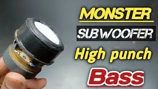 how to make mini subwoofer ll how to make speaker at home ll speaker repair ll  @SamarExperiment