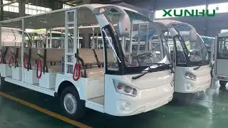XUNHU sightseeing bus for sale - electric shuttle bus for resorts and parks