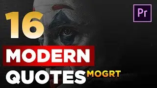 16 Modern Quotes Premiere Pro CC MOGRT