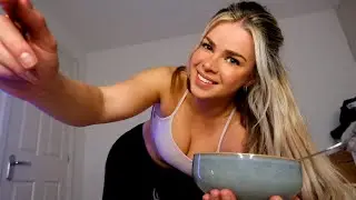 ASMR A GENTLE EVENING (Personal Attention with Dinner in Bed, Up Close, Whispers)