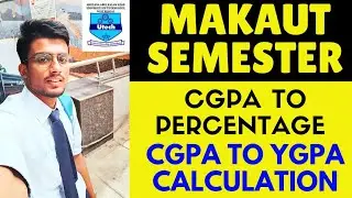 MAKAUT CGPA to Percentage Calculator🔥 Obtained Marks Calculation✅