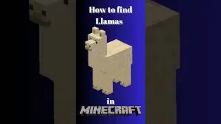 How to find llamas in Minecraft #minecraft #gamingtips #gaming