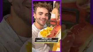 🥖🥓 Pruebo un SERRANITO en SEVILLA #romancito #comidaespañola #españa #viajes #sevilla #andalucia
