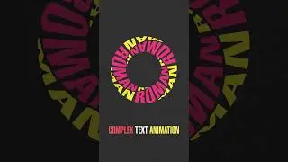 Complex Text Animation in After Effects | Motion Design Showcase | Nomad Vikas 