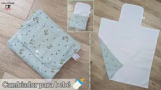 Cómo hacer un cambiador para bebé 🚼| Patrón gratis 😊 #diy #coser #handmade