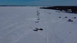 Pêche sur la glace Pointe-Des-Cascades 4K