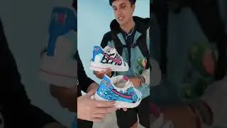 I Gave MrBeast Custom Shoes! 🎨👟 