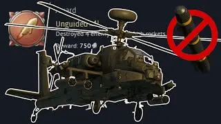20 Minutes of JUST AH-64D, But I ONLY use Anything except Hellfire's - War Thunder