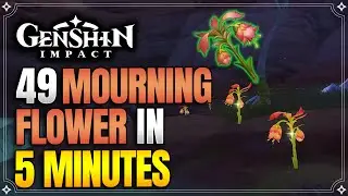 Mourning Flower Locations | Fast and Efficient Farming Route | Kaveh Materials |【Genshin Impact】