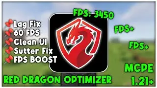 RED DRAGON OPTIMIZER For MCPE 1.21+ [FPS BOOST]