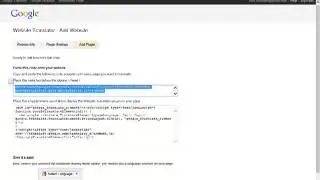 Add Google translator to your website