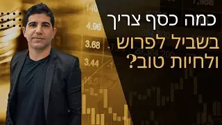 אסטרטגיית השקעות לכסף לטווח הקרוב, השפעת העלאת המעמ על הנדל''ן, סכום השקעה הנדרש לפרוש בכבוד ועוד