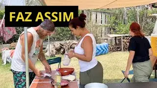 Como é COZINHAR com amigos na KOMBI