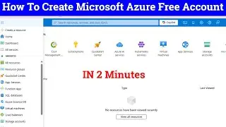 how to create microsoft azure account free | how to create microsoft azure account | Microsoft Azure