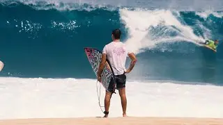 SURFED CRAZY 12FT PIPE WITH NO ONE OUT! RARE APRIL SWELL!