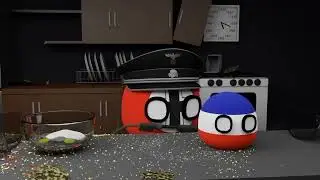 Как приготовить торт || 3D Countryballs || Русский дубляж