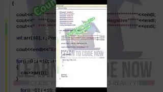 Count Zeros, Positive & Negative Numbers | count elements in array | count element occurence