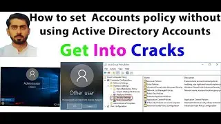 How to set Local Accounts policy without using Active Directory Accounts