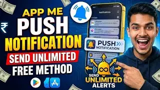 No Coding Push Notification App 😍 | Free Me Unlimited Notification Kaise Bheje (2026)