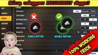 Free fire double fire button trick || Free fire setting || Free fire one tap trick