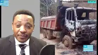 THE BURNING OF SAND-SAND CAMINIONS IN BAFUT BY 7 KATA