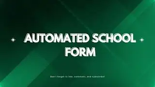AUTOMATED SCHOOL FORM FOR SENIOR HIGH SCHOOL - PREVIEW