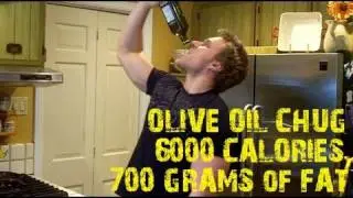 One Man. One Bottle of Olive Oil (6000+ Calories) *VIEWER DISCRETION ADVISED* | Furious Pete