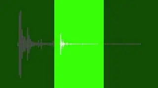 Audio Spectrum sound wave green screen 4K , free to use no copyright 