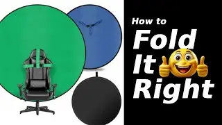 How To Fold Green Screen Backdrop for Chairs