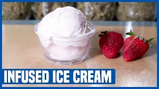 Making Infused Strawberries Ice Cream  | Quick and Easy Recipe 🍓🍦