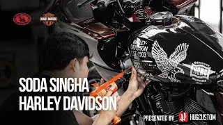 Harley Davidson Fully Revamped | 5 Custom Bikes by Hug Sticker Custom  Soda Singha x Harley Davidson