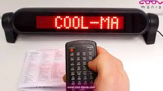 Tutorial- Auto LED Programmable display board - 42 cm x 8,5 cm (www.cool-mania.com)