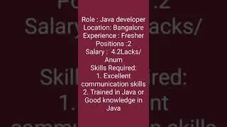 Fresher Jobs !!! contact us info@narendrajobs.in #nansentertainment #narendrajobs #fresherjobs