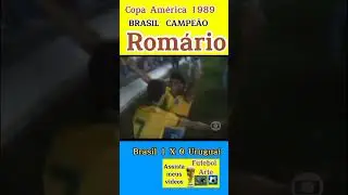 Copa América 1989 gol de Romário Brasil Campeão