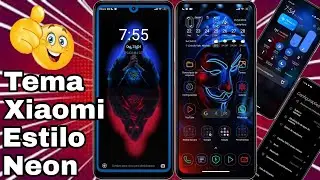 O Melhor Tema Xiaomi Neon Miui 14 Global Estilo HyperOs 