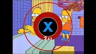 Bart hits Homer with a Chair but its Double Boost