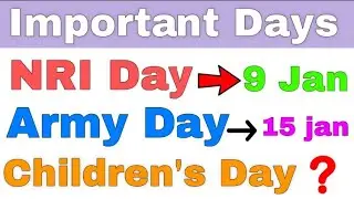 Important Days | National and International Days | Important Dates for all Government Exams