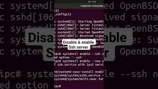 Disable & enable Ssh server Linux Ubuntu 20.04