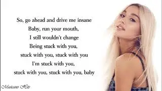 Ariana Grande, Justin Bieber - Stuck With U (Lyrics)