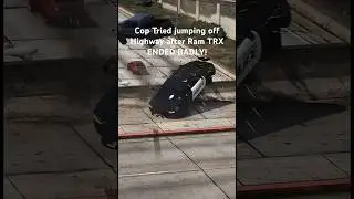 Ram TRX LAUNCH OFF HIGHWAY ESCAPING 