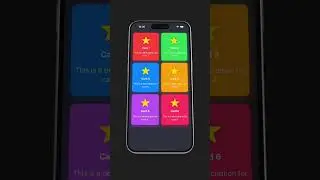 🚀 SwiftUI Dynamic Card Animation Transform Your Grid with Style! 🎨✨